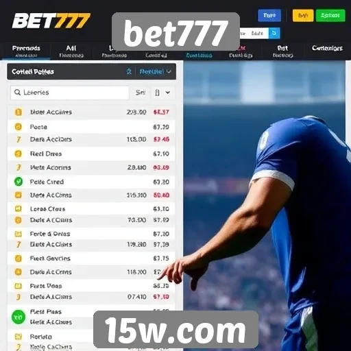 Apostas esportivas em destaque no site bet777